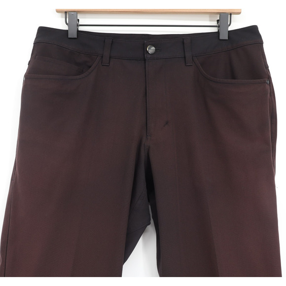 Lululemon Men's ABC Pant 30" Inseam Warpstreme Black/Brown Fade Sz 32 - Picture 3 of 9